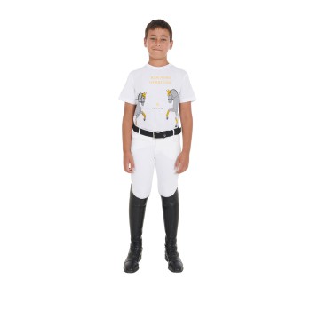 T-SHIRT ENFANT COUPE SLIM AVEC IMPRIMÉ DRESSAGE