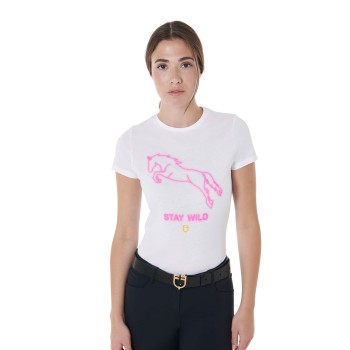 T-SHIRT FEMME COUPE SLIM AVEC IMPRIMÉ STAY WILD