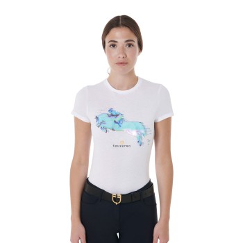 T-SHIRT FEMME COUPE SLIM AVEC IMPRIMÉ JUMP