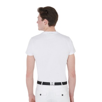 T-SHIRT HOMME COUPE SLIM AVEC CHEVAL DE COURSE