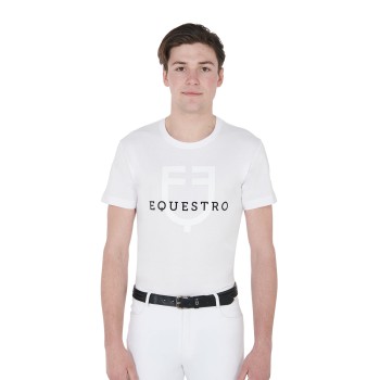 T-SHIRT HOMME COUPE SLIM AVEC LOGO SUR LA POITRINE