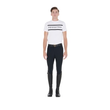 T-SHIRT HOMME COUPE SLIM AVEC ÉCRITURE CONTRASTÉE