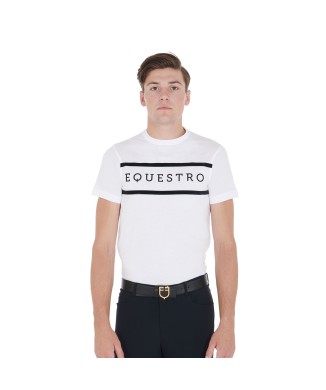 T-SHIRT HOMME COUPE SLIM AVEC ÉCRITURE CONTRASTÉE