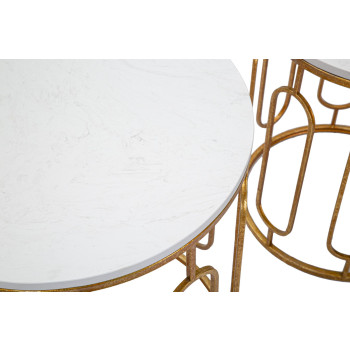 TABLES EN MARBRE TORY, PAIRE