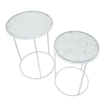 TABLES BASSES WHITE HARTS, PAIRE