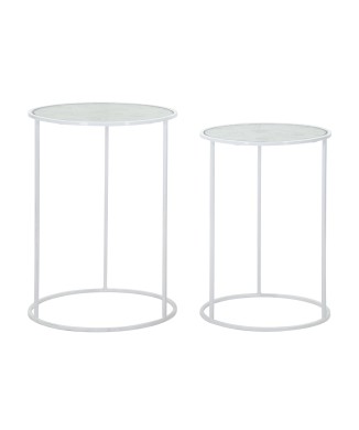 TABLES BASSES WHITE HARTS, PAIRE