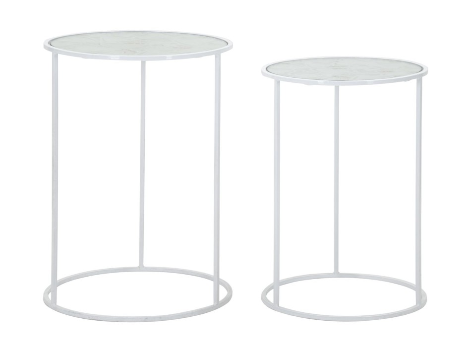 TABLES BASSES WHITE HARTS, PAIRE