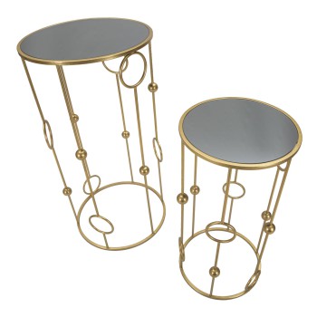 PAIRE DE TABLES CAGE