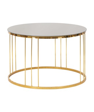 TABLE BASSE MIROIR SIMPLE EN BRONZE