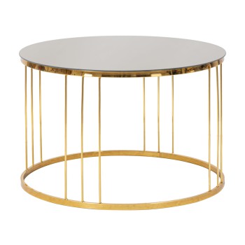 TABLE BASSE MIROIR SIMPLE EN BRONZE