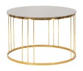 TABLE BASSE SIMPLE MIROIR EN BRONZE