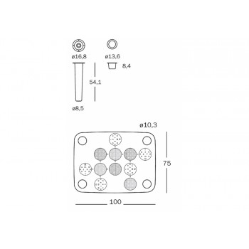 TABLE LITTLE FLARE MT72 + MT60 MAGIS ME TOO