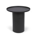 Table basse ronde Fleska en métal noir Ø 45 cm