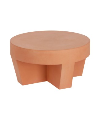 Tavolino Vilena terracotta Ø 60 cm