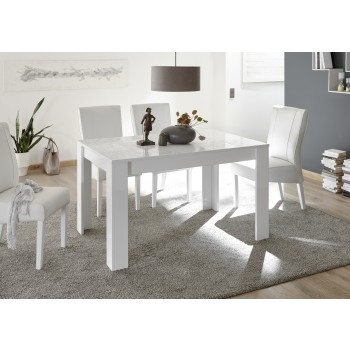 Table 137x90 avec rallonge incluse 48cm - MIRO - 137 x 79 x 90