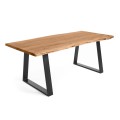 Table Alaia en bois d'acacia massif avec finition naturelle