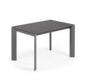 Table extensible en porcelaine Axis Vulcano Roca gris foncé 120 (180) cm