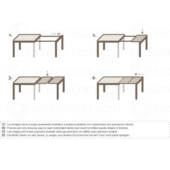 BARON CB84010-R 110 TABLE CONNUBIA