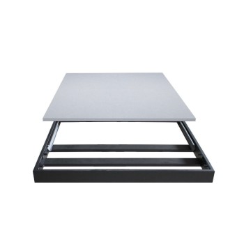 Table Bernadette - Table extensible 90x120/180 cm Bernadette Frêne Blanc structure Anthracite