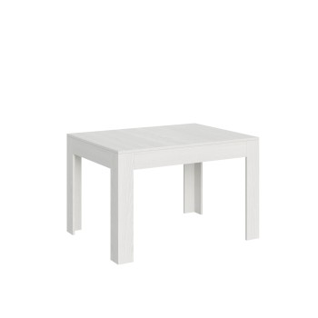 Table Bibi - Table extensible 90x120/180 cm Bibi Spatolato Blanc