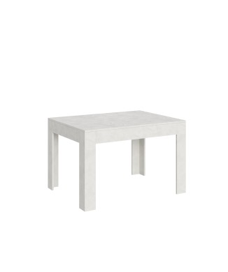 Table Bibi - Table extensible 90x120/180 cm Bibi Spatolato Blanc