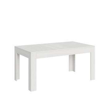 Table Bibi - Table extensible 90x160/220 cm Bibi Spatolato Blanc