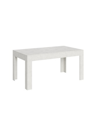 Table Bibi - Table extensible 90x160/220 cm Bibi Spatolato Blanc