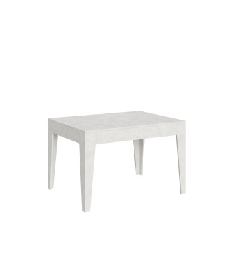 Table Cico - Table extensible 90x120/180 cm Cico Blanc Spatolato