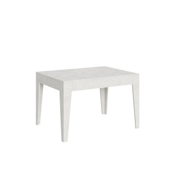 Table Cico - Table extensible 90x120/180 cm Cico Blanc Spatolato