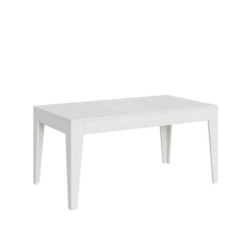 Table Cico - Table extensible 90x160/220 cm Cico Spatulé Blanc