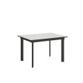 Table extensible 90x120/180 cm Cumar structure Anthracite