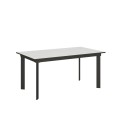 Table extensible 90x160/220 cm Cumar structure Anthracite