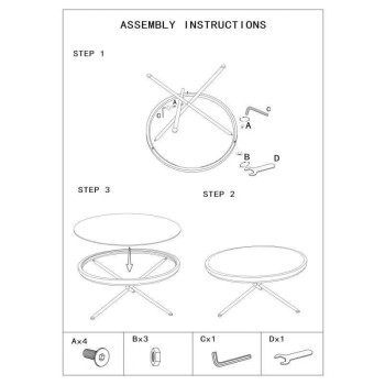 TABLE BASSE RONDE SAINT BARTH