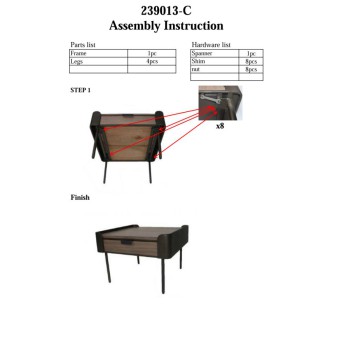 TABLE BASSE TORONTO