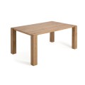 Table Deyanira en placage de chêne et pieds en chêne massif 160 x 90 cm