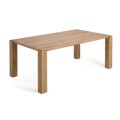 Table Deyanira en placage de chêne et pieds en chêne massif 200 x 100 cm