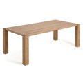 Table Deyanira en placage de chêne et pieds en chêne massif 220 x 110 cm