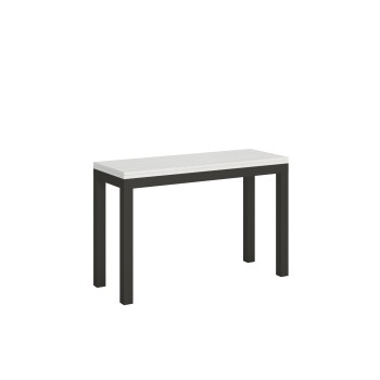 Table Double Everyday - Table ouvrante 120/200x45/90 cm Everyday Double Chêne Nature Structure Anthracite