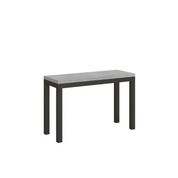 Table Double Everyday - Table ouvrante 120/200x45/90 cm Everyday Double Chêne Nature Structure Anthracite