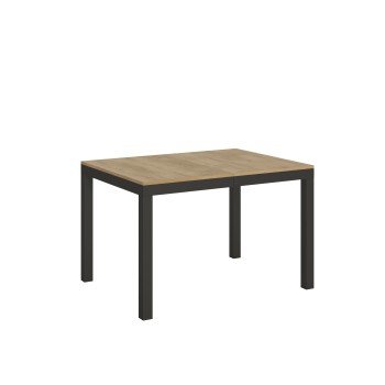 Table Everyday Evolution - Table extensible 90x120/224 cm Everyday Evolution Frêne Blanc Structure Anthracite