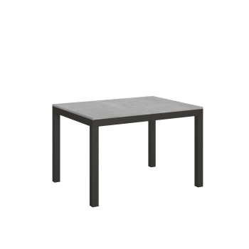 Table Everyday Evolution - Table extensible 90x120/224 cm Everyday Evolution Frêne Blanc Structure Anthracite