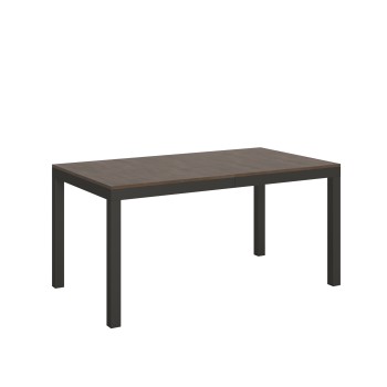 Table Everyday Evolution - Table extensible 90x160/264 cm Everyday Evolution Frêne Blanc Structure Anthracite