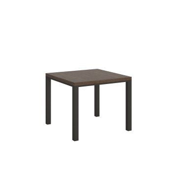 Table Everyday Libra Anthracite - Table ouvrante 90x90/180 cm Everyday Libra Chêne Nature Structure Anthracite