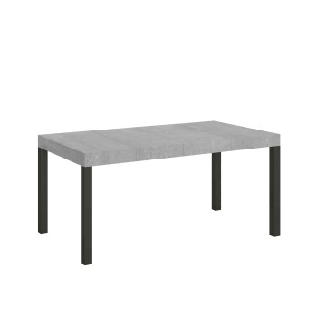 Table Everyday Premium - Table extensible 90X120/224 cm Everyday Premium Frêne Blanc Structure Anthracite