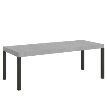 Table Everyday Premium - Table extensible 90x160/264 cm Everyday Premium Frêne Blanc Structure Anthracite