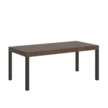 Table Everyday Premium - Table extensible 90x90/246 cm Everyday Premium Frêne Blanc Structure Anthracite