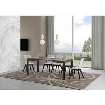 Everyday Table - Table extensible 70x110/194 cm Everyday Frêne Blanc Structure Anthracite