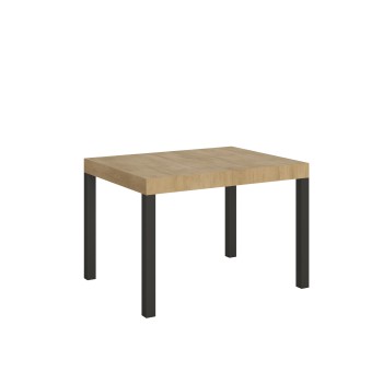 Everyday Table - Table extensible 70x110/194 cm Everyday Frêne Blanc Structure Anthracite