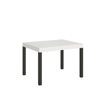 Table Everyday - Table extensible 70x110/194 cm Everyday Frêne Blanc Structure Anthracite