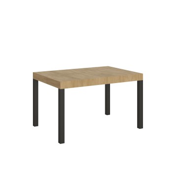 Everyday Table - Table extensible 90X120/224 cm Everyday Frêne Blanc Structure Anthracite